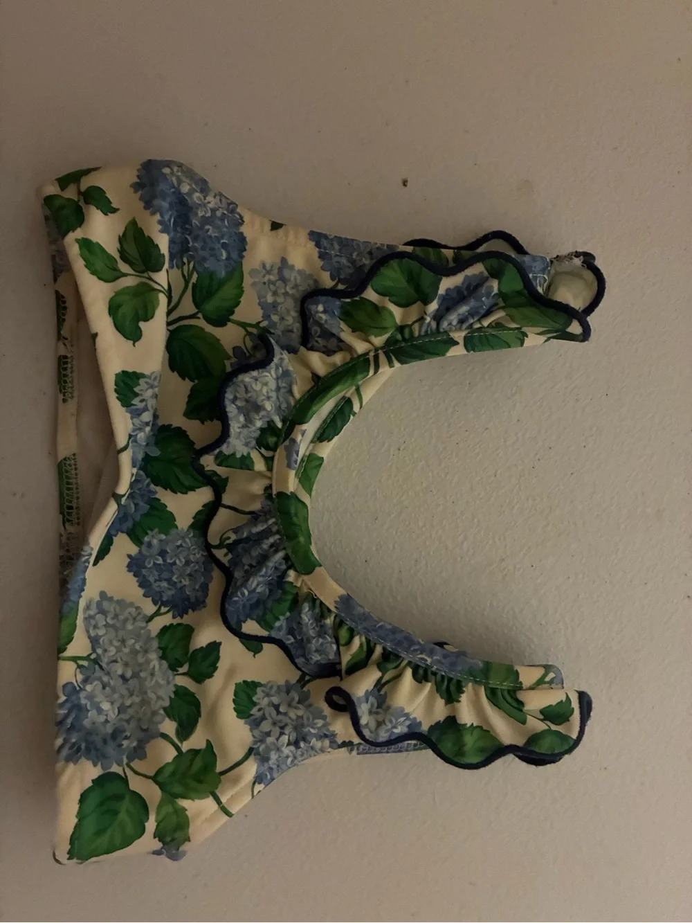 Polo Ralph Lauren Cream Floral Ruffle Two-Piece Swim Set Never worn